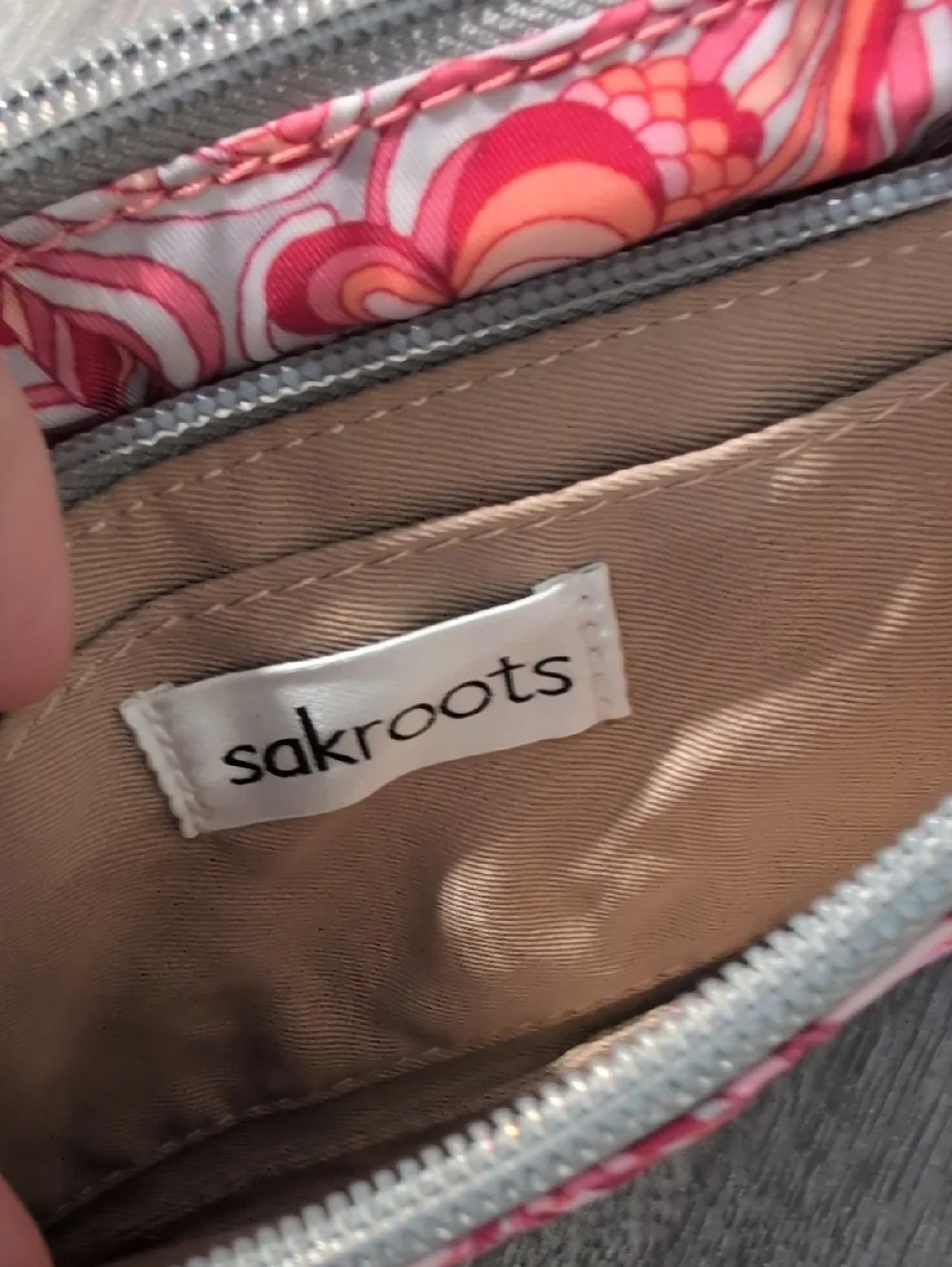 Sakroots Cambria Smartphone Crossbody Nylon in Sorbet Print